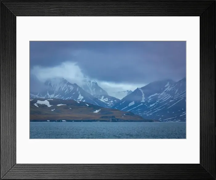 Framed Print : cruising in the Arctic in the Isfjorden on Svalbard, Norway Framed Print : cruising in the Arctic in the Isfjorden on Svalbard, Norway