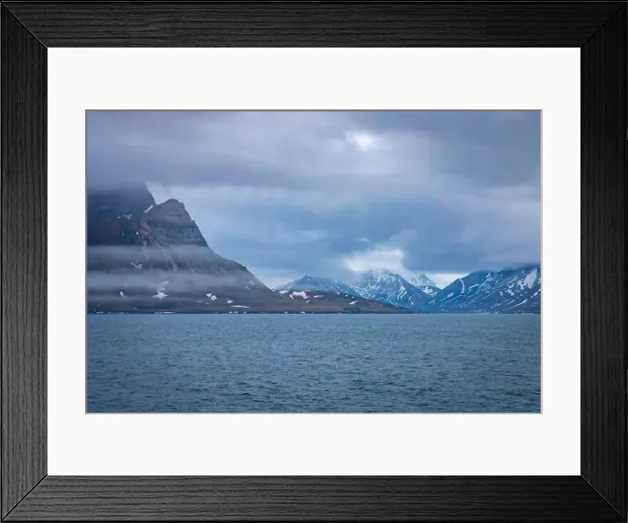 Framed Print : cruising in the Arctic in the Isfjorden on Svalbard, Norway Framed Print : cruising in the Arctic in the Isfjorden on Svalbard, Norway