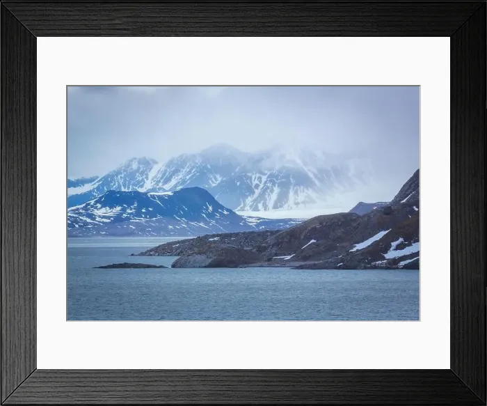 Framed Print : Cruising in the Hamiltonbukta on Spitsbergen and driving along glacier und bird watching Framed Print : Cruising in the Hamiltonbukta on Spitsbergen and driving along glacier und bird watching