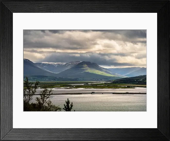 Framed Print : Akureyri panorama, Iceland Framed Print : Akureyri panorama, Iceland
