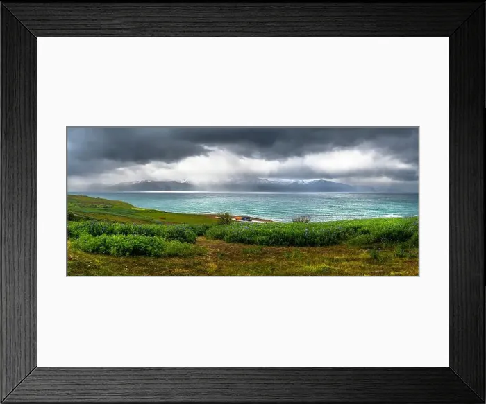 Framed Print : Akureyri panorama, Iceland Framed Print : Akureyri panorama, Iceland