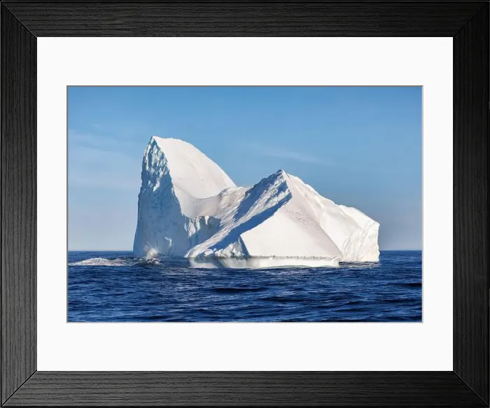 Framed Print : Huge sculptural iceberg in Liverpool Land Framed Print : Huge sculptural iceberg in Liverpool Land