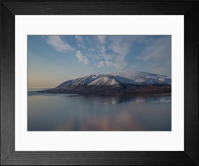 Framed Print : Aerial of Axel Heiberg island, Nunavut, Canadian Arctic, Canada, North America
