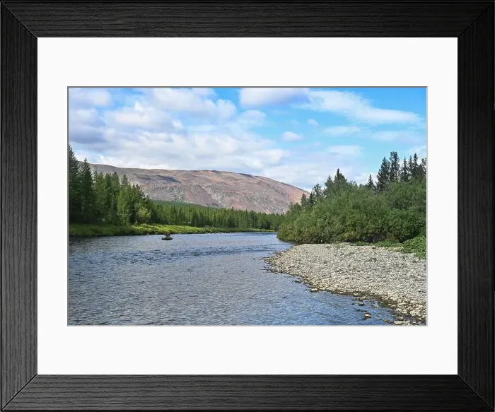 Framed Print : Polar Ural Mountains, Sob River Valley. Summer mountain landscape of the north of Russia Framed Print : Polar Ural Mountains, Sob River Valley. Summer mountain landscape of the north of Russia