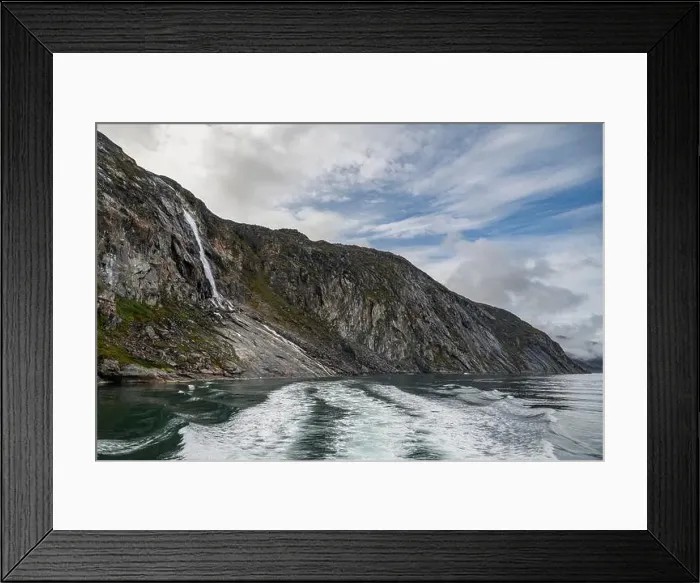 Framed Print : Waterfall near the Eqi glacier, Ilulissat, Western Greenland, Denmark, Polar Regions Framed Print : Waterfall near the Eqi glacier, Ilulissat, Western Greenland, Denmark, Polar Regions