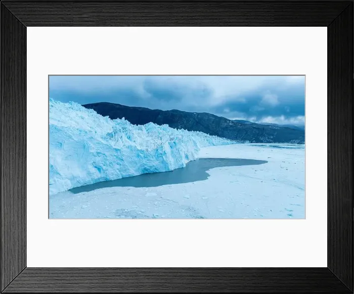Framed Print : Aerial of the Eqi glacier, Western Greenland, Denmark, Polar Regions Framed Print : Aerial of the Eqi glacier, Western Greenland, Denmark, Polar Regions