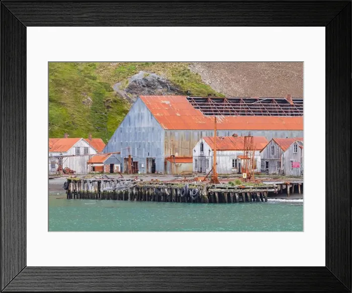Framed Print : Views of the abandoned whaling station in Stromness Bay on South Georgia, Southern Ocean, Polar Regions Framed Print : Views of the abandoned whaling station in Stromness Bay on South Georgia, Southern Ocean, Polar Regions