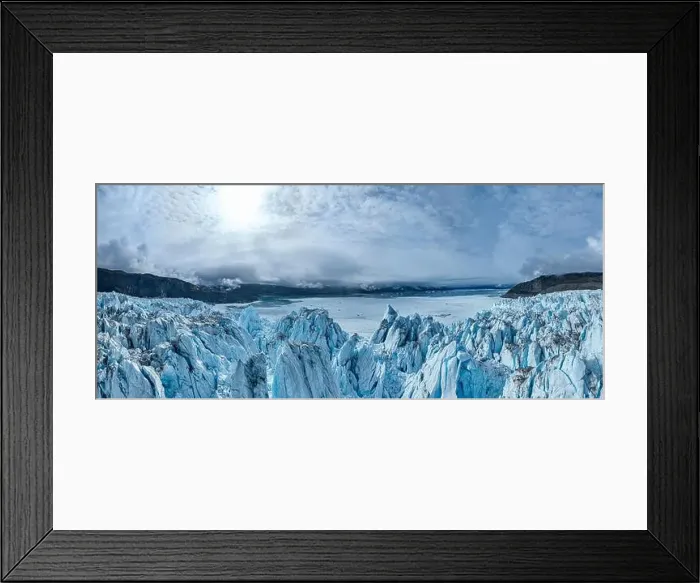 Framed Print : Aerial of the Eqi glacier, Western Greenland, Denmark, Polar Regions