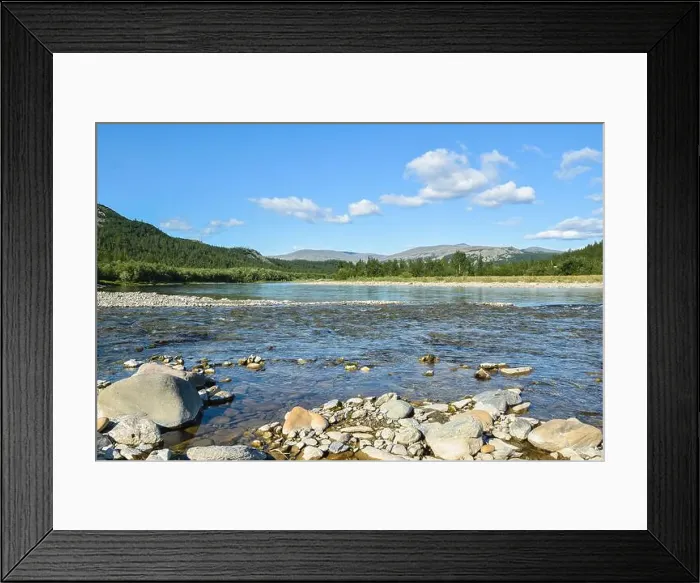 Framed Print : Polar Ural Mountains, Sob River Valley. Summer mountain landscape of the north of Russia Framed Print : Polar Ural Mountains, Sob River Valley. Summer mountain landscape of the north of Russia