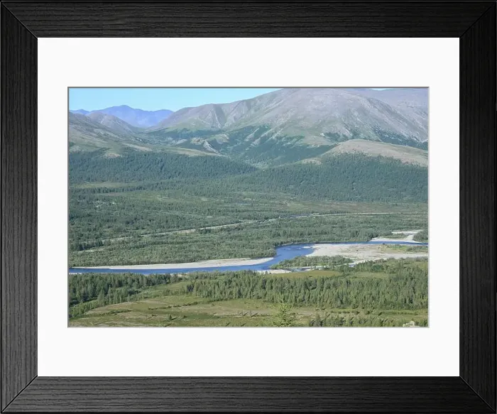 Framed Print : The Sob River in the Polar Urals. A picturesque mountain river on the eastern slope of the Ural Mountains Framed Print : The Sob River in the Polar Urals. A picturesque mountain river on the eastern slope of the Ural Mountains