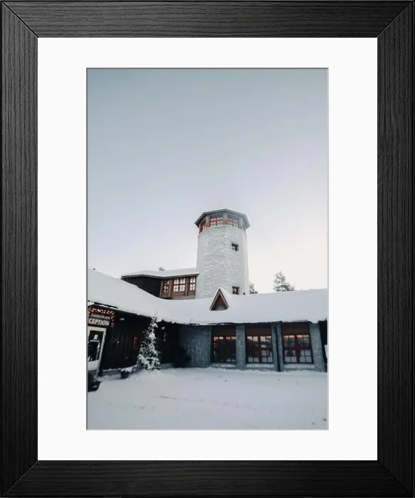 Framed Print : Tower at entrance to wildlife park in Ranua, Lapland Framed Print : Tower at entrance to wildlife park in Ranua, Lapland