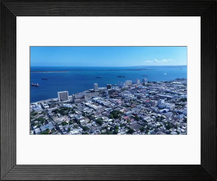 Framed Print : Kingston city meets the worlds seventh-largest natural harbor Framed Print : Kingston city meets the worlds seventh-largest natural harbor