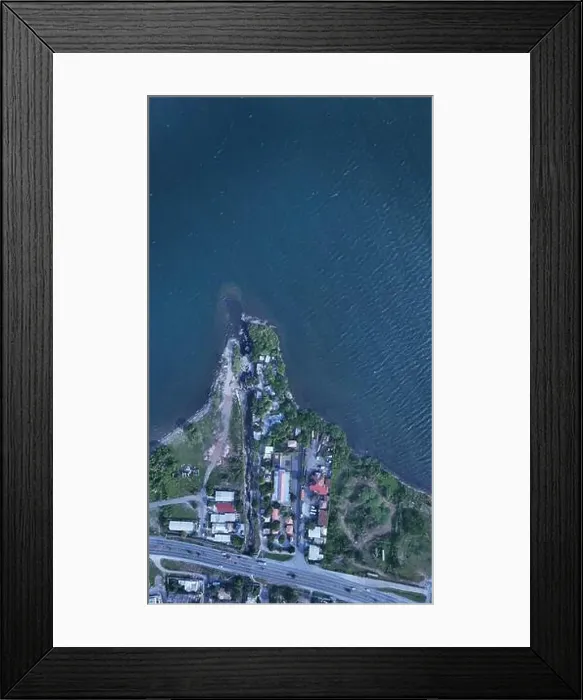 Framed Print : Kingston city meets the worlds seventh-largest natural harbor Framed Print : Kingston city meets the worlds seventh-largest natural harbor