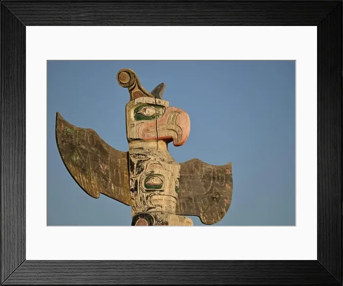 Framed Print : Kwakwakawakw totem pole at the cemetery in Alert Bay, Cormorant Island, British Columba, Canada, North America Framed Print : Kwakwakawakw totem pole at the cemetery in Alert Bay, Cormorant Island, British Columba, Canada, North America