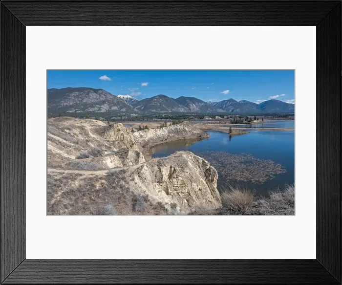 Framed Print : Columbia National Wildlife Area (aka Wilmer Bird Sanctuary) in the Columbia River valley at Wilmer
