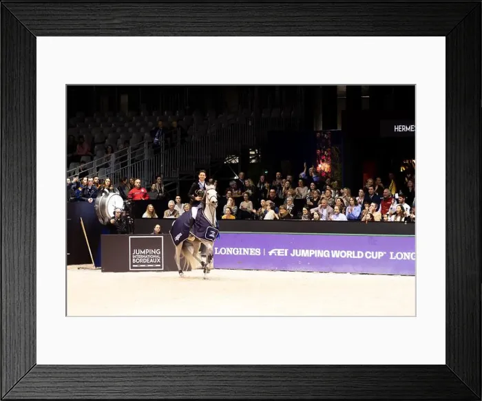 Framed Print : Bordeaux, France - February 2, 2024. Images from Jumping International Bordeaux. Mette Holm / ATLAS MEDIA CANADA Framed Print : Bordeaux, France - February 2, 2024. Images from Jumping International Bordeaux. Mette Holm / ATLAS MEDIA CANADA
