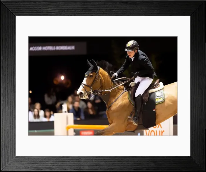 Framed Print : Bordeaux, France - February 2, 2024. Images from Jumping International Bordeaux. Mette Holm / ATLAS MEDIA CANADA Framed Print : Bordeaux, France - February 2, 2024. Images from Jumping International Bordeaux. Mette Holm / ATLAS MEDIA CANADA