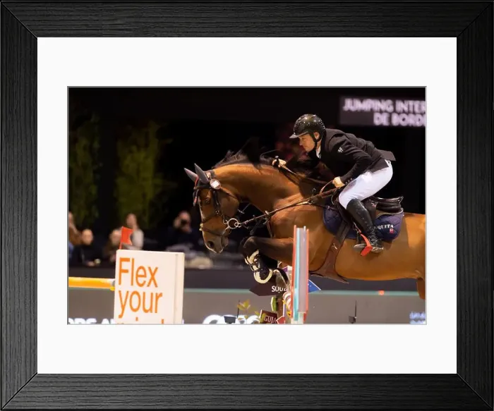 Framed Print : Bordeaux, France - February 2, 2024. Images from Jumping International Bordeaux. Mette Holm / ATLAS MEDIA CANADA Framed Print : Bordeaux, France - February 2, 2024. Images from Jumping International Bordeaux. Mette Holm / ATLAS MEDIA CANADA