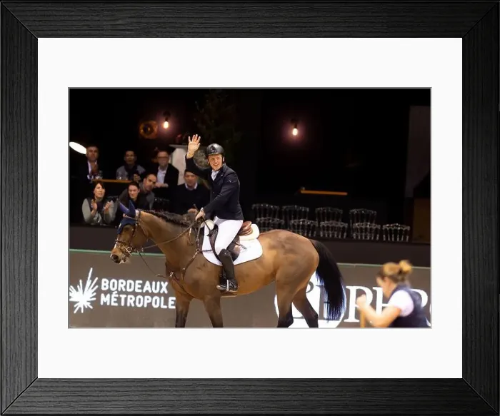 Framed Print : Bordeaux, France - February 2, 2024. Images from Jumping International Bordeaux. Mette Holm / ATLAS MEDIA CANADA Framed Print : Bordeaux, France - February 2, 2024. Images from Jumping International Bordeaux. Mette Holm / ATLAS MEDIA CANADA
