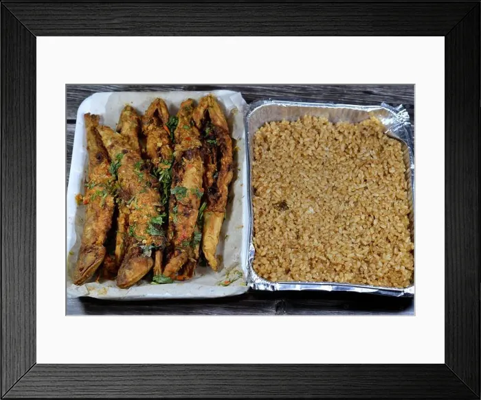 Framed Print : Deep fried Saurida undosquamis Framed Print : Deep fried Saurida undosquamis