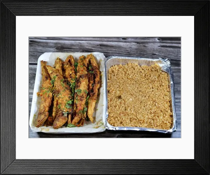 Framed Print : Deep fried Saurida undosquamis Framed Print : Deep fried Saurida undosquamis