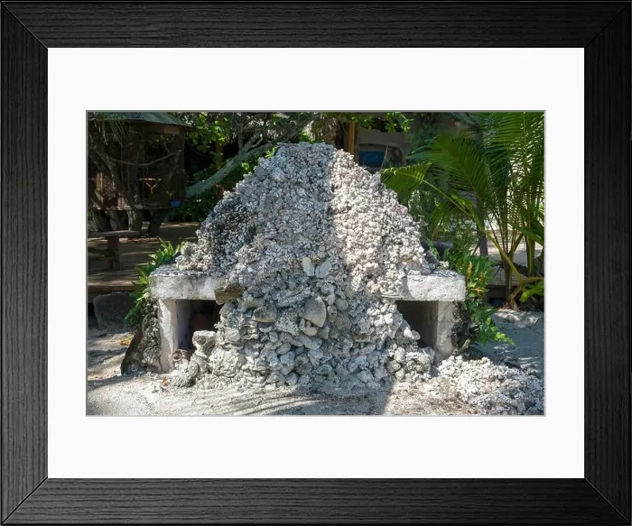 Framed Print : Corals as building material, Tikehau, atoll, Tuamotu archipelago, Tuherahera, Rangiroa, French Polynesia Framed Print : Corals as building material, Tikehau, atoll, Tuamotu archipelago, Tuherahera, Rangiroa, French Polynesia