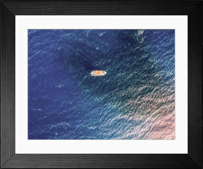Framed Print : An aerial view of a boat above a large school of Munk's Devil Rays aka Mobula Rays (Mobula munkiana) Framed Print : An aerial view of a boat above a large school of Munk's Devil Rays aka Mobula Rays (Mobula munkiana)