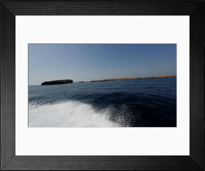 Framed Print : Photography of small islands sanctuary in Oman near Muscat shot from a boat during spring sunny day Framed Print : Photography of small islands sanctuary in Oman near Muscat shot from a boat during spring sunny day
