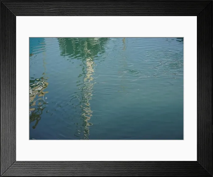 Framed Print : Fishes swimming close to a beach. Moving surface reflection azure green Framed Print : Fishes swimming close to a beach. Moving surface reflection azure green