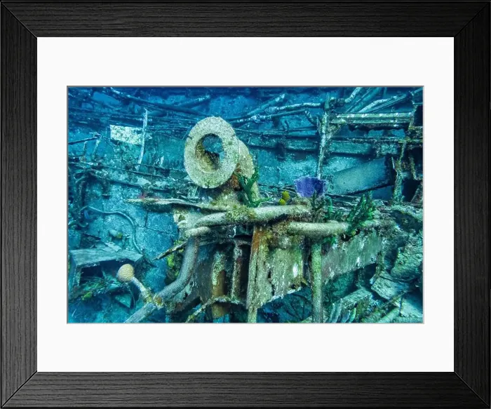 Framed Print : Bits of oxidized sructures on the formerly Russian Destroyer M / V Captain Keith Tibbets in the waters off Cayman Brac Framed Print : Bits of oxidized sructures on the formerly Russian Destroyer M / V Captain Keith Tibbets in the waters off Cayman Brac