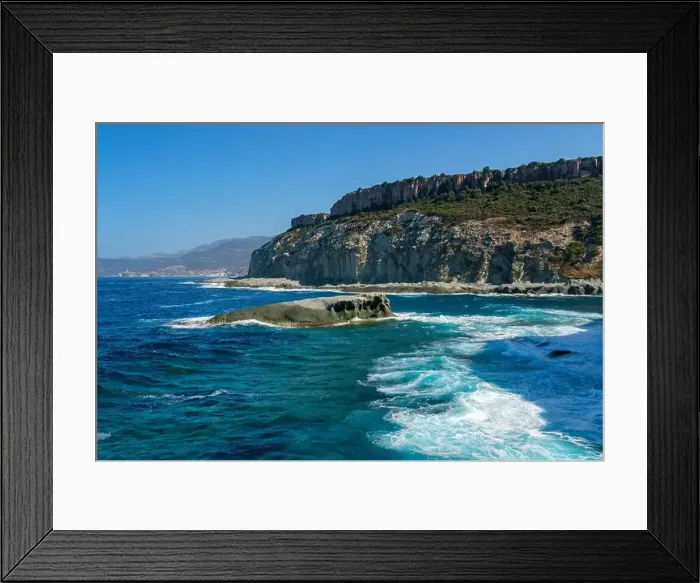 Framed Print : Cane Malu diving site landscape in Sardinia, Italy Framed Print : Cane Malu diving site landscape in Sardinia, Italy