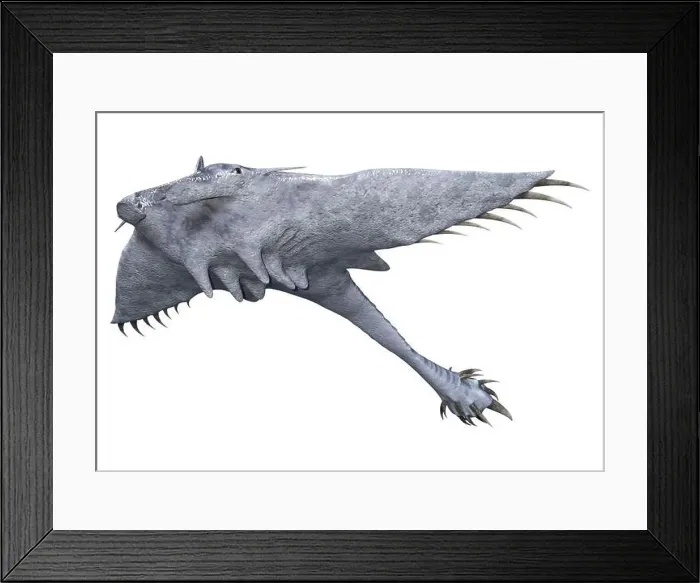 Framed Print : 3D rendering of a devil ray isolated on white background Framed Print : 3D rendering of a devil ray isolated on white background