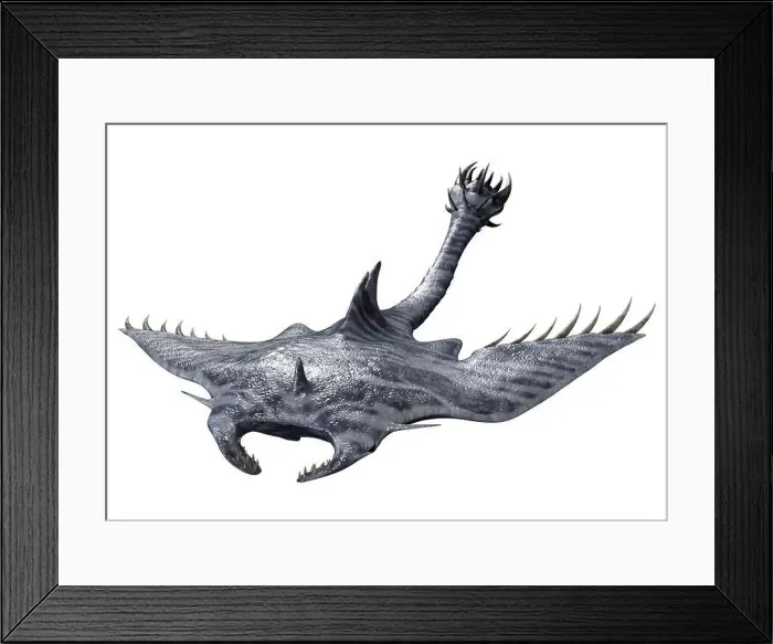 Framed Print : 3D rendering of a devil ray isolated on white background Framed Print : 3D rendering of a devil ray isolated on white background