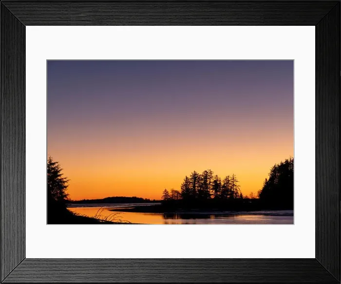 Framed Print : Sunset at Willapa National Wildlife Refuge in Washington State, USA Framed Print : Sunset at Willapa National Wildlife Refuge in Washington State, USA