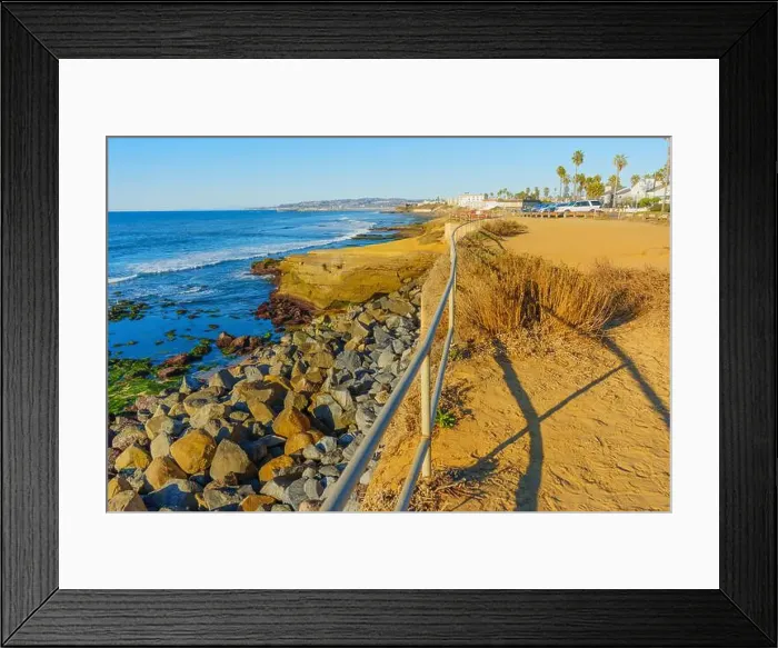 Framed Print : Coastal landscape featuring rugged rocks Framed Print : Coastal landscape featuring rugged rocks