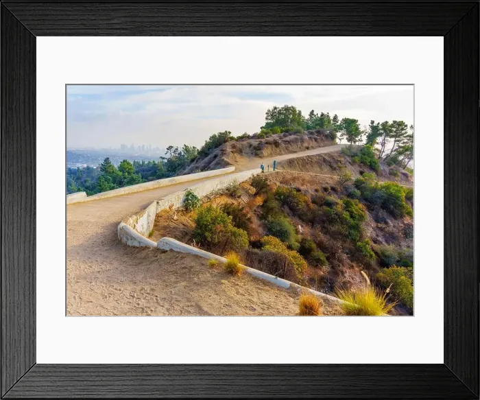 Framed Print : Serene walking path along the ridge in Griffith Park Framed Print : Serene walking path along the ridge in Griffith Park