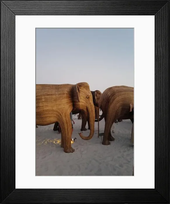Framed Print : The Great Elephant Migration is a captivating public art installation that graced Miami Beach in fall