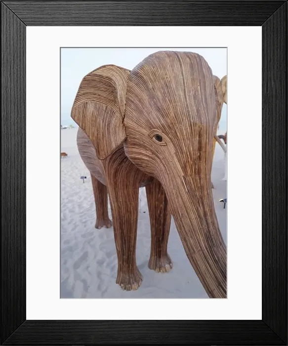 Framed Print : The Great Elephant Migration is a captivating public art installation that graced Miami Beach in fall Framed Print : The Great Elephant Migration is a captivating public art installation that graced Miami Beach in fall