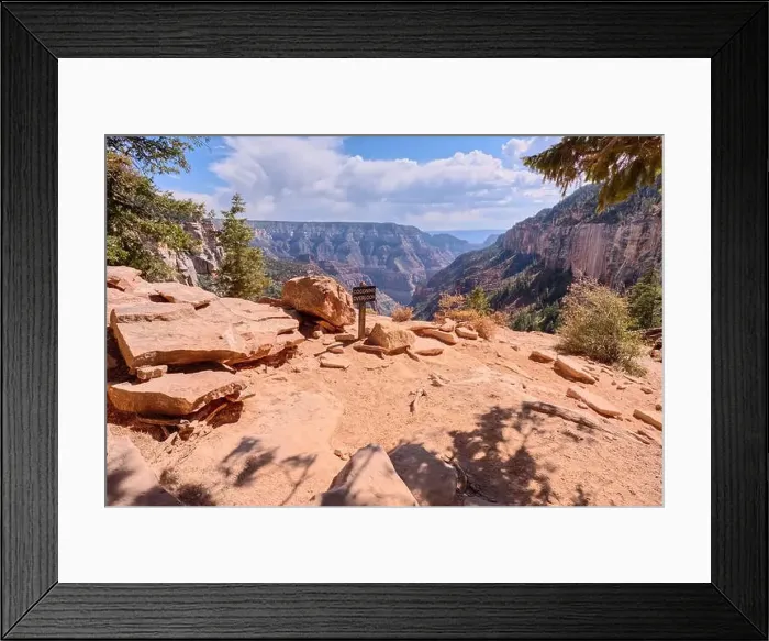 Framed Print : The Coconino Overlook along the North Kaibab Trail at Grand Canyon North Rim, UNESCO, Arizona, United States of America Framed Print : The Coconino Overlook along the North Kaibab Trail at Grand Canyon North Rim, UNESCO, Arizona, United States of America