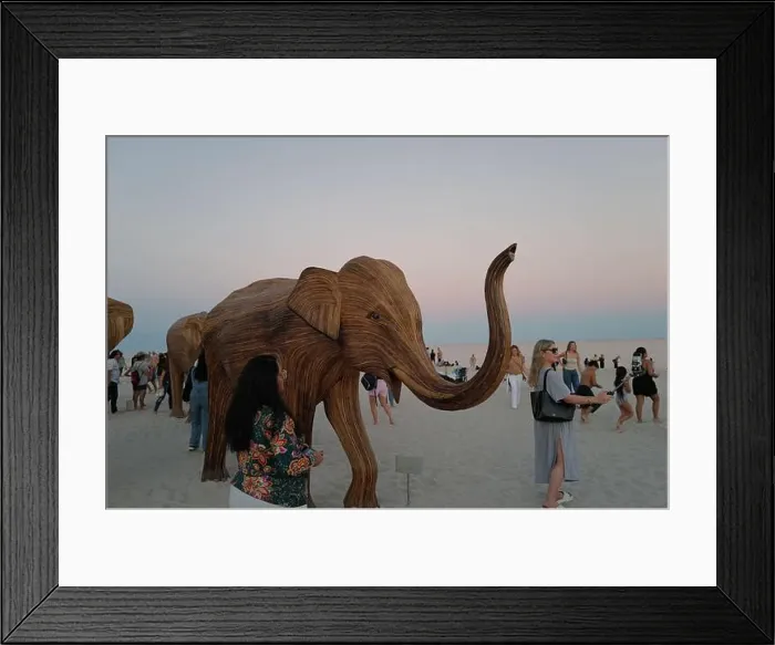 Framed Print : The Great Elephant Migration is a captivating public art installation that graced Miami Beach in fall