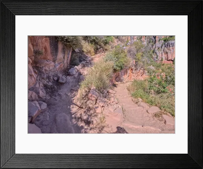 Framed Print : The 11th switchback along the North Kaibab Trail at Grand Canyon North Rim, UNESCO, Arizona, United States of America Framed Print : The 11th switchback along the North Kaibab Trail at Grand Canyon North Rim, UNESCO, Arizona, United States of America