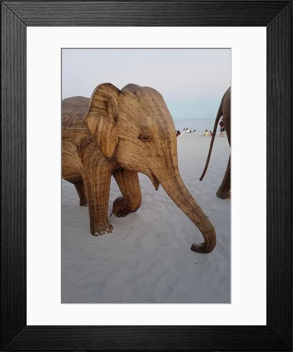 Framed Print : The Great Elephant Migration is a captivating public art installation that graced Miami Beach in fall