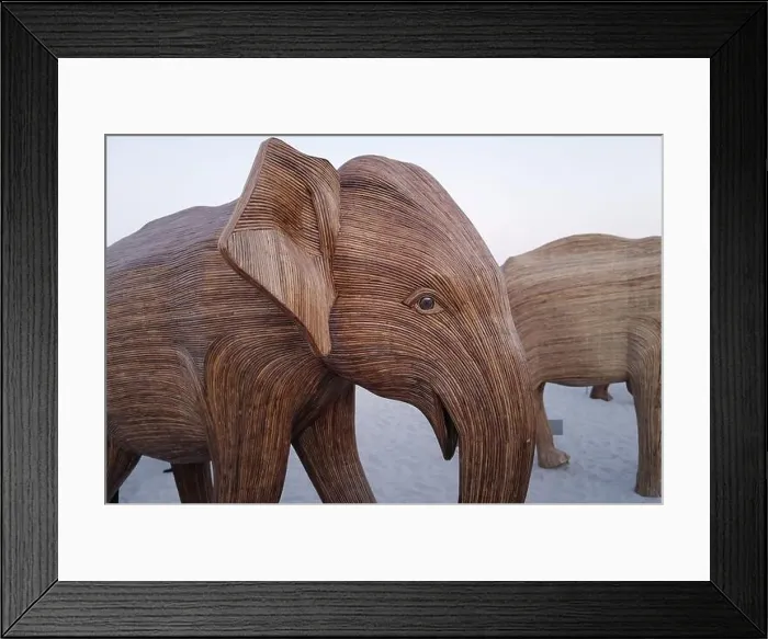Framed Print : The Great Elephant Migration is a captivating public art installation that graced Miami Beach in fall Framed Print : The Great Elephant Migration is a captivating public art installation that graced Miami Beach in fall