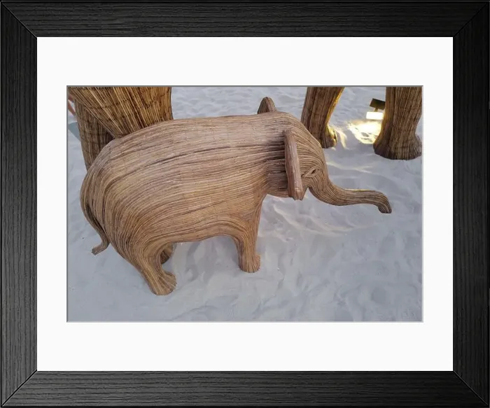 Framed Print : The Great Elephant Migration is a captivating public art installation that graced Miami Beach in fall Framed Print : The Great Elephant Migration is a captivating public art installation that graced Miami Beach in fall