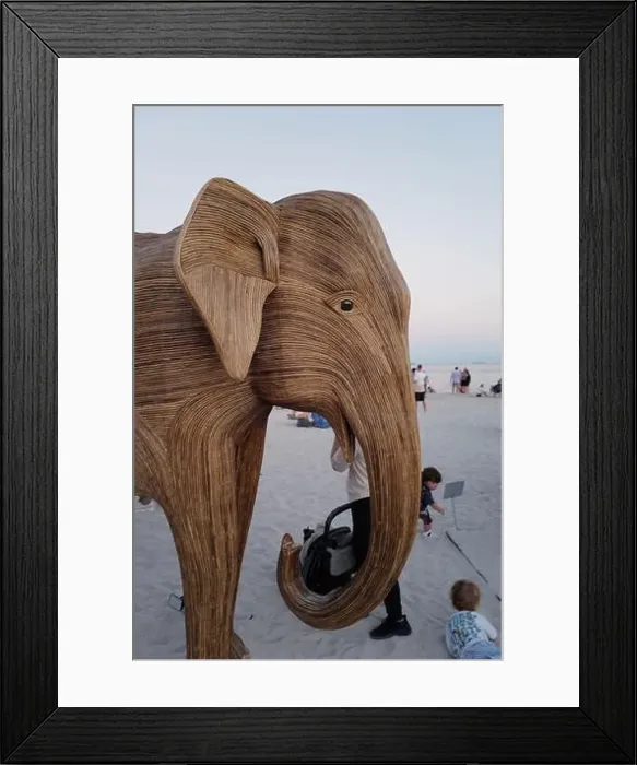 Framed Print : The Great Elephant Migration is a captivating public art installation that graced Miami Beach in fall