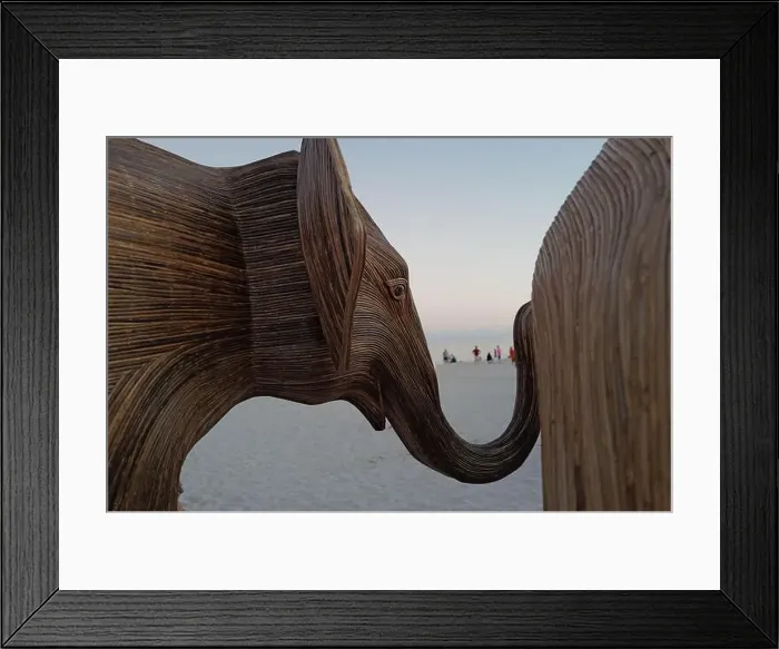 Framed Print : The Great Elephant Migration is a captivating public art installation that graced Miami Beach in fall
