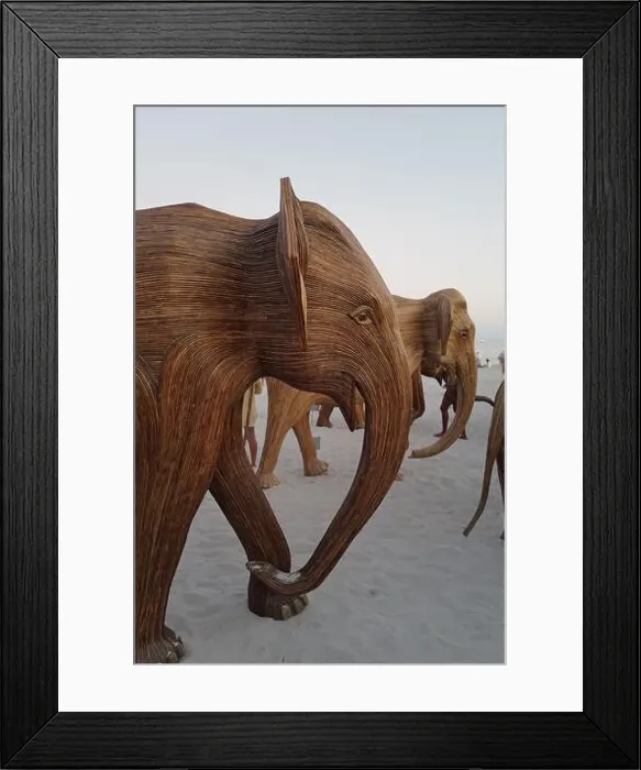 Framed Print : The Great Elephant Migration is a captivating public art installation that graced Miami Beach in fall