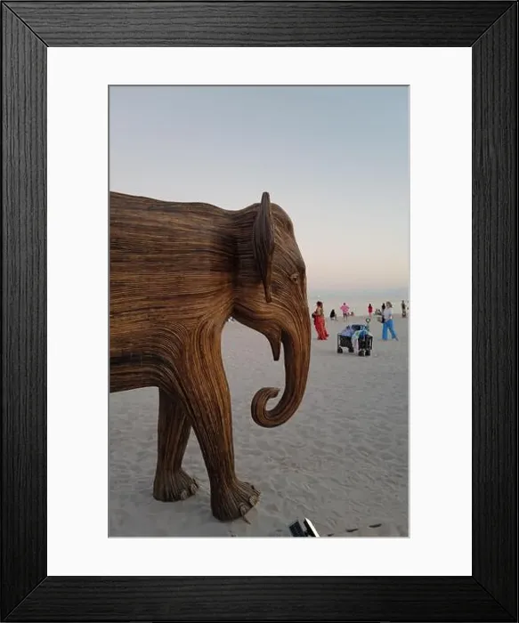 Framed Print : The Great Elephant Migration is a captivating public art installation that graced Miami Beach in fall
