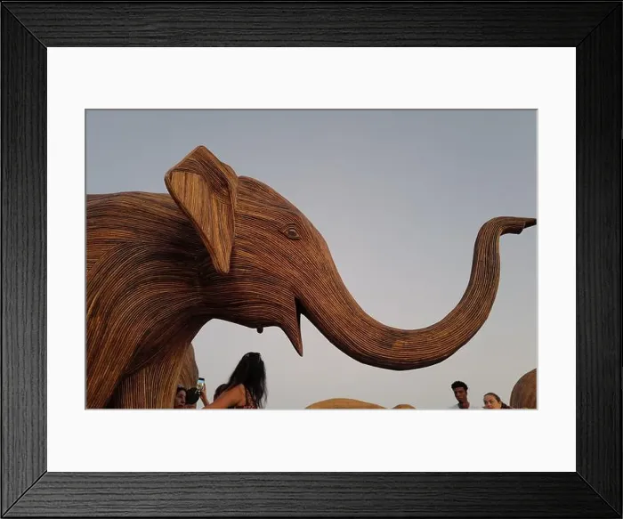 Framed Print : The Great Elephant Migration is a captivating public art installation that graced Miami Beach in fall