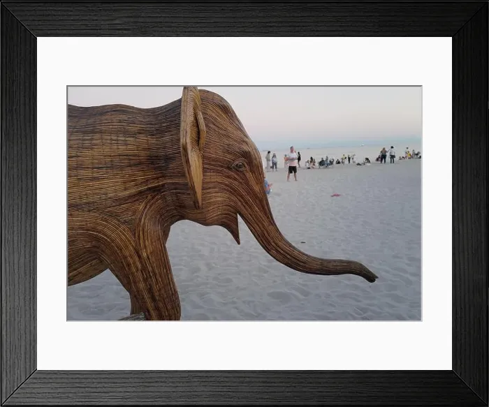 Framed Print : The Great Elephant Migration is a captivating public art installation that graced Miami Beach in fall